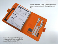 Carnet intelligent écologique sans stylo avec technologie IA et batterie externe 8000 mAh pour notes d'étudiants, logo personnalisable