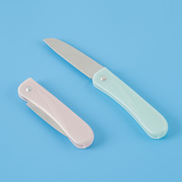Couteau en céramique, petit couteau de cuisine, couteau pliant à chaîne portable, mini couteau à fruits en céramique multifonctionnel pour la maison