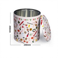 Boîte ronde en fer blanc personnalisée pour l'emballage de jouets artisanaux et de cosmétiques avec logo et impression sur mesure