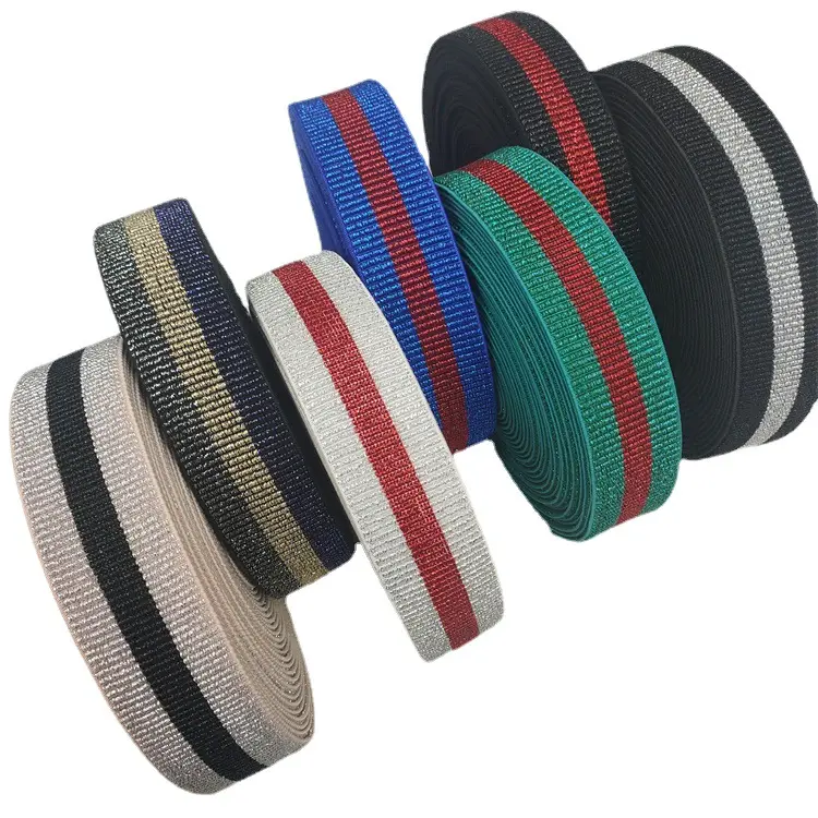 Geweven Breien Elastische Tape 4Cm Breed 5Mm Dikte Custom Kleuren Elastische Tailleband Rok Rubber Webbing Elastische Band Voor Broek