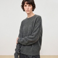 Vente en gros de nouveaux pulls en cachemire et en laine pour femmes, col rond, pull polyvalent en tricot