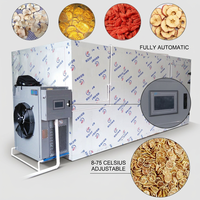 Compacte warmtepomp groente- en fruitdroger, dubbel gebruik, 80kg, 220V, éénfase, voor kleine landbouwbedrijven