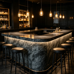 Dalle de granit vert olive naturel poli de qualité supérieure, découpée sur mesure, durable pour cuisine, salle de bain et extérieur - Product Image 3