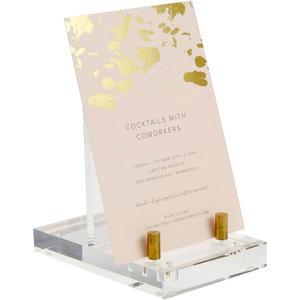 <span class=keywords><strong>Chevalet</strong></span> en acrylique trépied papeterie affichage en acrylique affichage en acrylique transparent <span class=keywords><strong>chevalet</strong></span> avec quincaillerie dorée - Product Image 2