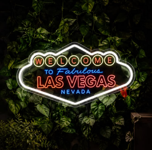 Enseigne néon LED personnalisée « Bienvenue à <span class=keywords><strong>Las</strong></span> Vegas » en acrylique – Logo lumineux pour hôtel, bar, éclairage sportif - Product Image 2