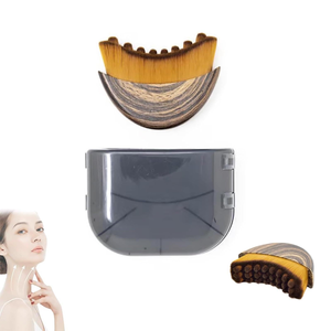 Nouveau Masseur Facial Doux à Brosse Sèche Moderne avec Logo Personnalisé, Brosse Ovale pour Drainage Lymphatique, Contour du Visage, Lifting et Éclat Naturel de la Peau - Product Image 3
