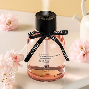 Diffuseur d'huiles essentielles aromatiques pour la maison, en verre raffiné personnalisable, 500 ml, sans alcool, écologique, pour la méditation et le yoga - Product Image 2
