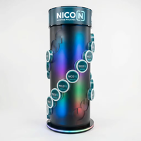 Support d'affichage personnalisé en acrylique LED pour sachets de nicotine, idéal pour la vente de Snus et les boutiques de tabac