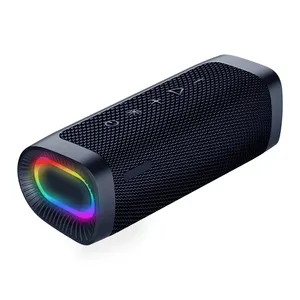 Portable RGB LED Wireless Speaker SD TF Supported USB Rechargeable 1500mAh Mini Outdoor Speaker for Mobile Phone