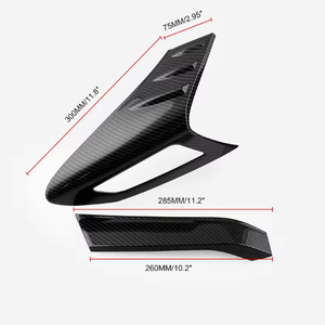 ฝาครอบไฟท้ายเหล็ก4ชิ้นโคมไฟด้านหลังสไตล์คาร์บอนไฟเบอร์เหมาะสำหรับโตโยต้า <span class=keywords><strong>CHR</strong></span> C-HR 2016-2018 - Product Image 6