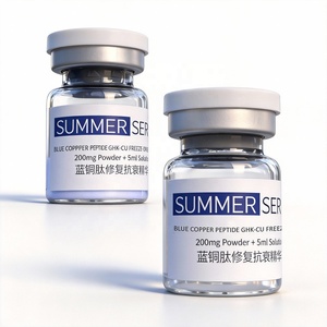 Soin réparateur de la peau, traitement de l'acné, tripeptide-1, peptide de cuivre, poudre lyophilisée, sérum pour le visage, anti-âge, GHK-CU, peptide de cuivre bleu - Product Image 5