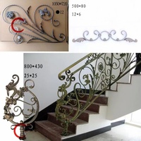 Balustrade décorative en fer forgé, 10 pièces, accessoire pour balustrade de fenêtre ou de clôture