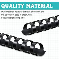 Peignes de reliure en PVC coloré à 21 anneaux, accessoires de reliure spirale en plastique pour cahiers, livres et projets de bricolage
