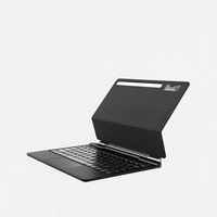 Keyboard nirkabel BT lampu latar RGB ajaib, Keyboard untuk Samsung Galaxy Tab S10 Plus/S9/S8/S7 model