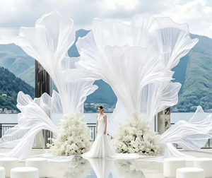 Instalación Artística Gigante para Bodas, Ligera, Resistente a la Intemperie, de Organza, para Ceremonias al Aire Libre - Product Image 6