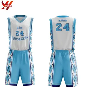 OEM Wholesale Custom Fashion Youth Sublimated Sleeveless Basketball Jersey shorts College Basketball Uniform