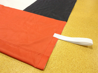 Drapeau de plage personnalisé pour événements commerciaux, promotion extérieure, double face, impression par sublimation, logo couleur, polyester