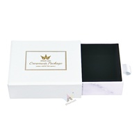 Boîte cadeau de luxe rigide personnalisée Crown Win avec insert en mousse EVA pour emballage de boucles d'oreilles et de colliers