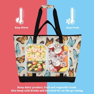 Wholesale Price Large Size Portable Picnic Lunch Tote Bags Customized Cooler Lunch Bags Cooler Bags for Food - Product Image 4