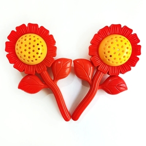 Clochettes en plastique en forme de tournesol pour la vente en gros, instrument de percussion Orff pour l'entraînement rythmique des tout-petits - Product Image 2