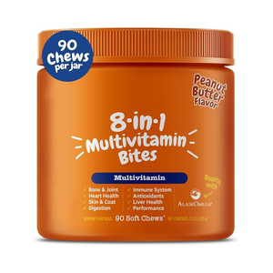 Suplemento Masticable 8 en 1 para <span class=keywords><strong>Perros</strong></span> con Glucosamina, Condroitina y Probióticos, Suplemento para <span class=keywords><strong>Articulaciones</strong></span>, <span class=keywords><strong>Vitaminas</strong></span> para <span class=keywords><strong>Perros</strong></span>, Suplemento para Mascotas - Product Image 1