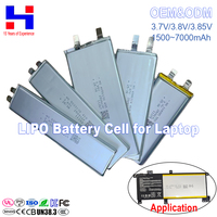 458455 Baterai Li Polymer Kapasitas Tinggi 3.85v 3200mah OEM Semi-solid State 10000mah untuk Power Bank, Headphone, dan Paket Portabel