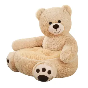 Vente en gros de jouets en peluche doux pour ours en peluche CE/ASTM Chaise ours en peluche personnalisée nouveauté 2024 Chaise pour bébé en peluche