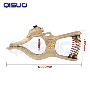 Hàn nối đất kẹp kẹp đất đồng thau Trái Đất một hình dạng thợ hàn cáp đồng Grip cho máy hàn 260A 500A 800A - Product Image 5