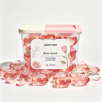 Perles de lessive solubles à l'eau de rose, parfum floral longue durée, haute efficacité, capsules de lessive pour éliminer les taches