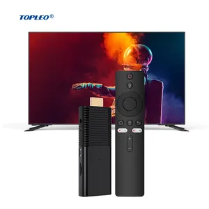 Topleo certificado tv stick 2GB 16GB Android 10 Sistema 4k certificado smart tv box ATV android tv stick