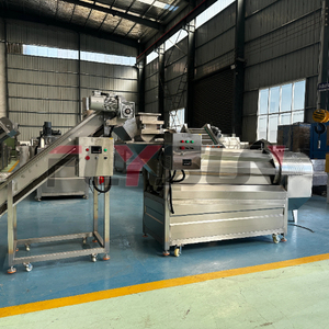 Large Industrial Continuous Frying Equipment Belt Conveyor <b>Fryer</b> Complete Frying Equipment for Snack Foods - Product Image 5
