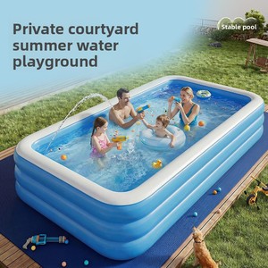 <span class=keywords><strong>Piscina</strong></span> Inflable Cuadrada para Uso Doméstico, Diseño Reforzado, Inflado en un Solo Paso, Apta para Adultos/Niños, Ecológica - Product Image 3