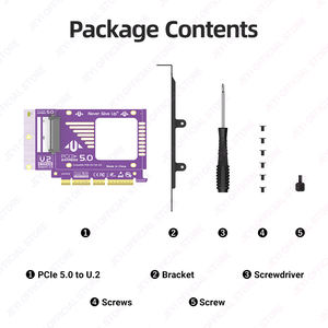 Adaptor JEYI Factory U.2 PCIe 5.0 128Gbps Gen5 X4/X8/X16 Kartu Berkualitas Tinggi Kecepatan Tinggi Mendukung SSD Multi-Ukuran Penyimpanan 128GB 1 - Product Image 6