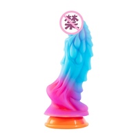 Juguete Sexual para Adultos, Tapón Anal, Masturbador, Silicona Líquida, Pene con Forma, Colorido, Luminoso, Expansor, Pene Falso