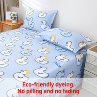 Parure de draps en coton 100 % personnalisée en gros – Draps-housses et draps plats super doux pour lits Queen et King Size