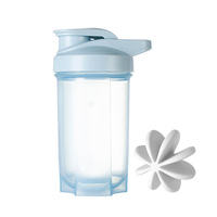 Portable 500ml Shaker Tasses pour Sports En Plein Air Enfants Gym Protéines Bouteilles Paille Type Sac D'écoulement D'eau