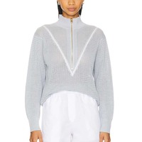Fabricant OEM de vêtements personnalisés Offre Spéciale pull décontracté à col rabattu et fermeture éclair en tricot minimaliste