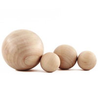 Boule peinte bricolage en bois naturel inachevé boules de bois de pin percées écologiques personnalisées pour la gravure de motifs de perles d'art populaire à la maison