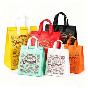 Bolsa Térmica Aislante Personalizada al por Mayor con Logotipo OEM, de Tela No Tejida con Lámina de Aluminio, Impermeable, para Entrega de Alimentos a Domicilio - Product Image 1