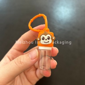 3ml 5ml dễ thương nhỏ thủy tinh Nước hoa tinh dầu quả thủy tinh cuộn trên chai mỹ phẩm du lịch xách tay với phim hoạt hình Silicone trường hợp - Product Image 3