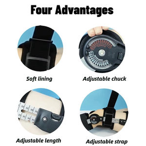 Orthèse de <span class=keywords><strong>genou</strong></span> articulée réglable de qualité médicale pour la récupération post-chirurgie, stabilisateur de blessure au ligament pour fracture rotulienne - Product Image 6