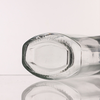Vide clair jus de fruits boisson verrerie Portable vin esprit liqueur bouteille en verre avec bouchon en aluminium