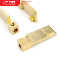 LONGTOP TL012 Bornier à vis en laiton pour courant élevé H57/H59, contact argenté, bornes rivetées ISO9001:2015