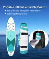 Planche de paddle gonflable en PVC en promotion – Stand Up Paddle (SUP) léger, stable et portable pour adultes – Idéal pour le surf et le tourisme