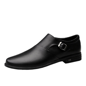 Chaussures en cuir de luxe haut de gamme pour hommes, style britannique, bout blanc, respirantes, légères, antidérapantes, à lacets, pour le bureau et la carrière - Product Image 5