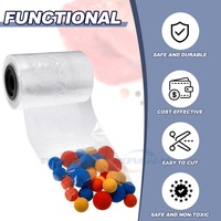Rouleau de tube polyéthylène personnalisé pour sachet souple, 2 mil LDPE, 8''x500', tube plat pour bonbons et ustensiles de cuisine