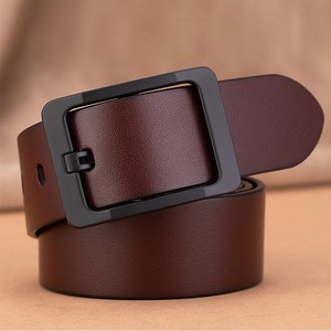 Vente d'usine, ceinture en cuir véritable pour homme, ceinture en cuir de vache, ceinture décontractée pour pantalon décontracté, boucle <span class=keywords><strong>à</strong></span> ardillon, style décontracté, affaires, vente en gros - Product Image 3