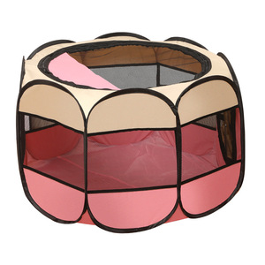 Rarewe, accesorios para mascotas, tienda para perros, logotipo personalizado, resistente a la masticación, transpirable, octogonal, corralito para mascotas, cama plegable para mascotas para gatos y perros - Product Image 2