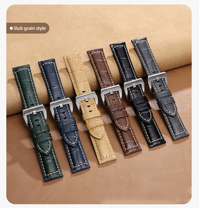 Bracelets de montre en cuir véritable de qualité supérieure Upro Custom, 20 mm 22 mm pour Samsung, libération rapide, bracelets de montre en cuir pleine fleur - Product Image 5
