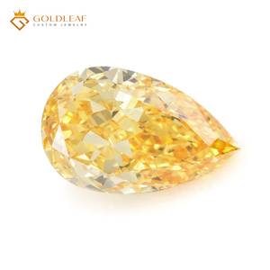 Diamant de laboratoire Goldleaf IGI Report, taille poire, 1 à 3 carats, rouge, rose, jaune, bleu, VS1 VS2, provenant du Guangxi, pour la fabrication de bijoux - Product Image 5